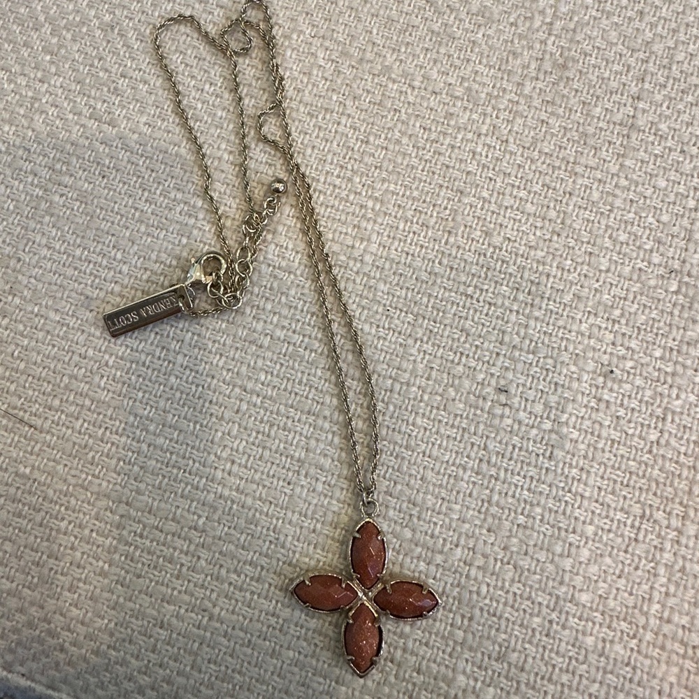 Kendra Scott clover design brown